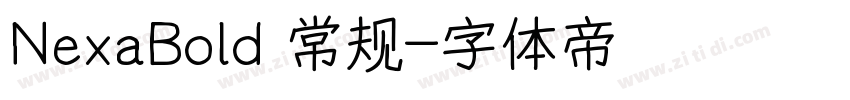 NexaBold 常规字体转换
